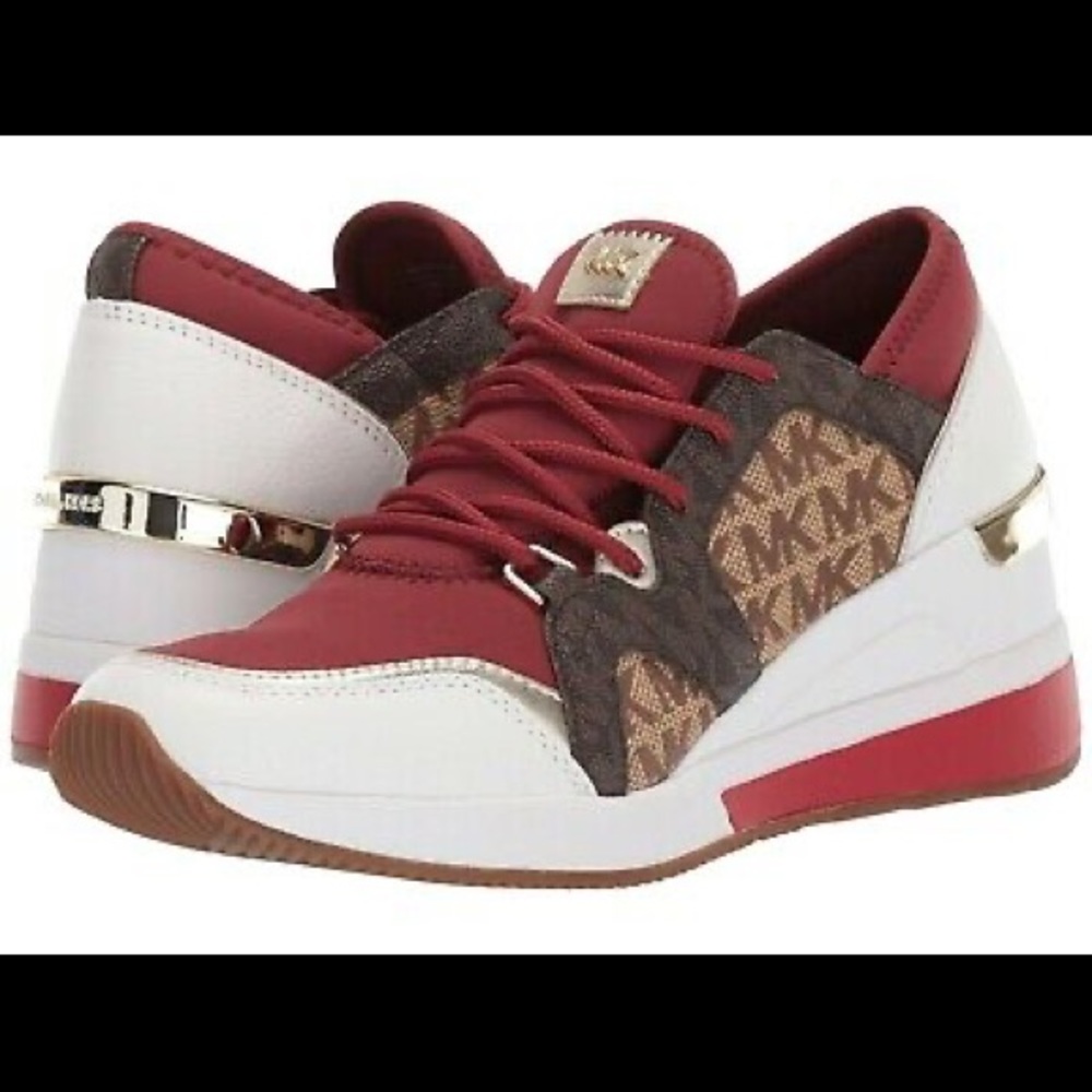 Michael Kors Liv Trainer Brandy Multi Sneakers NEW